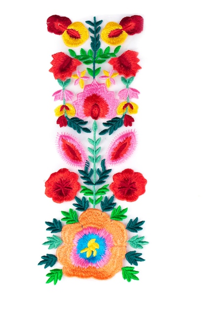 Detal haftu w stylu folk